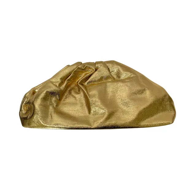 Lulu's get your trend on‎ clutch  handbag metallic gold hinge closure - Image 3