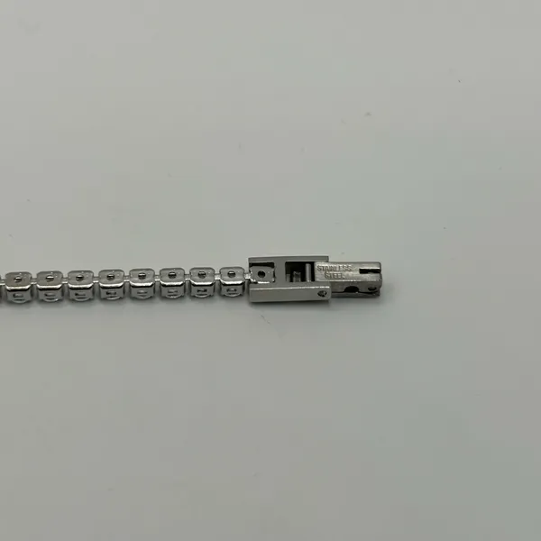 Swarovski Moissanite Tennis Bracelet Real Silver VVS D Color Iced Out 3mm 7.5 Inch No Pass - Image 7