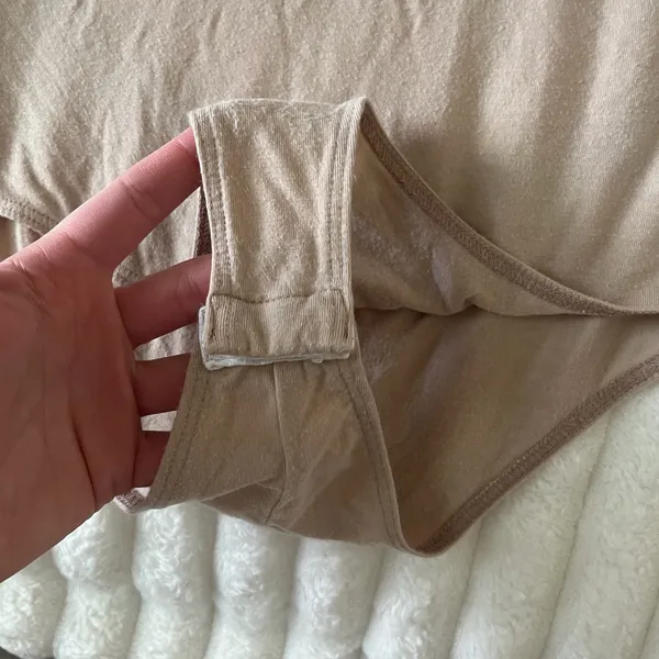 Reformation Beige Sleeveless Bodysuit - Image 3
