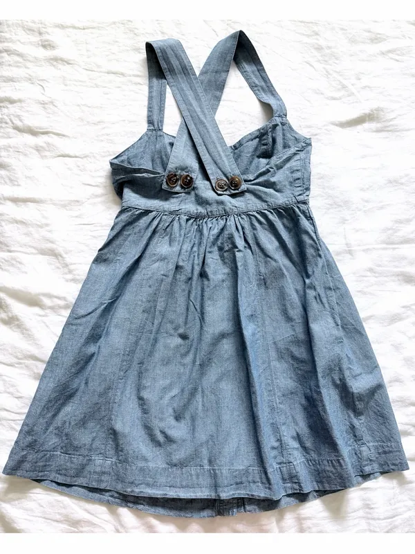 Free People Carolina Chambray Mini Dress - Image 5