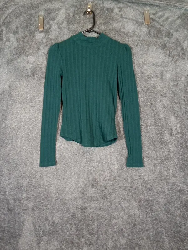 Free People Party In The Back Ribbed Cutout Open Back Scarf Tie Top Cottage XS - Image 3