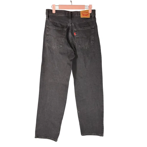 NWOT Levis Womens 94 Baggy Jeans Black Stonewash Straight‎ Leg Denim Size 25 - Image 6