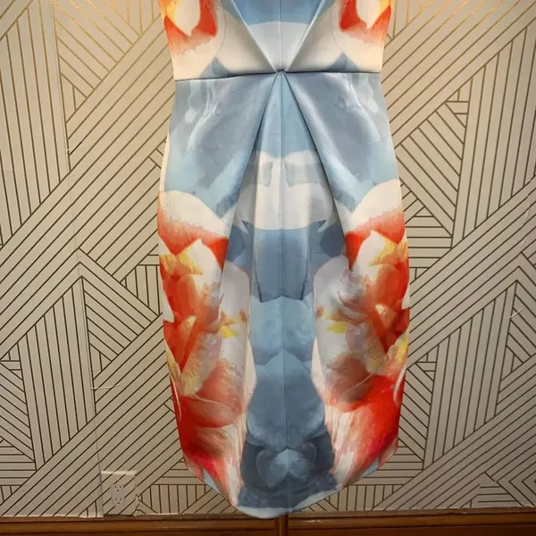 Keepsake‎ the Label Blue Graphic Floral Scuba Dress - Image 3