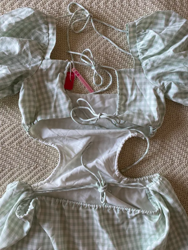 Beginning Boutique Penelope Gingham Mini Dress - Image 3
