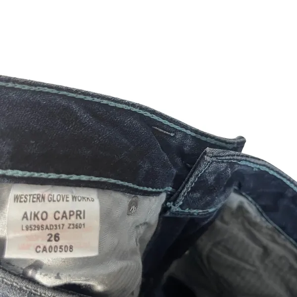 Silver‎ Jeans Women's Size 26 Aiko Capri Dark Wash Western Jeans - Image 10