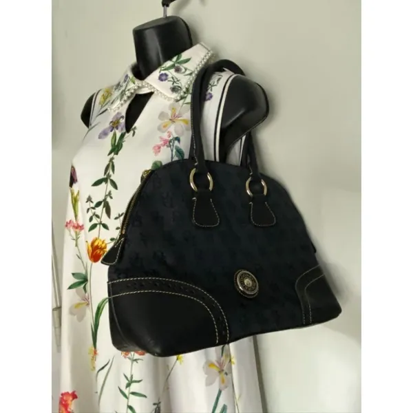Dooney & Bourke Over Signature Fabric Size M Gray - Image 8