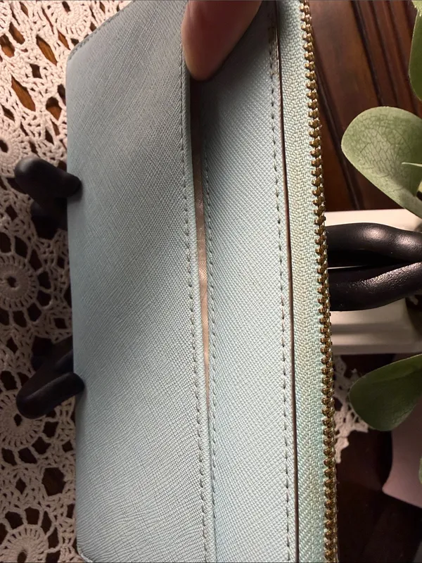 kate spade Light Blue Zip Wallet - Image 4