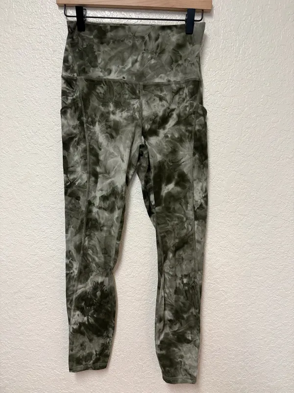 🍋 LULULEMON *flawed* Tie-Dye High-Waist Leggings Size 6 W5DVRS - Image 2