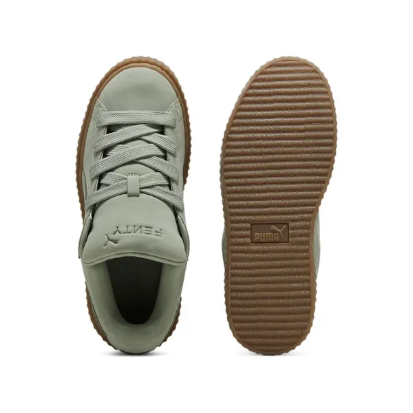 Puma X Fenty Creeper Phatty Nubuck ' Green Fog'‎ Gum Women's Size 8 Rihanna New - Image 6