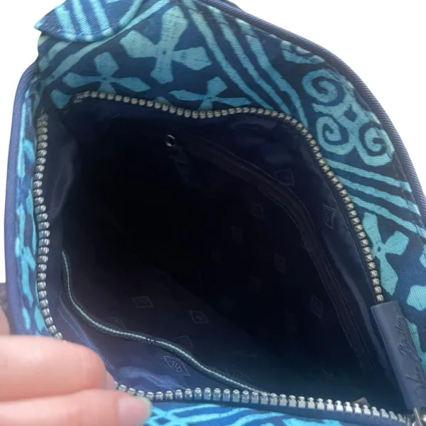 Vera Bradley Y2k Blue Geometric Seatbelt Shoulder Travel Bag Purse‎ - Image 6