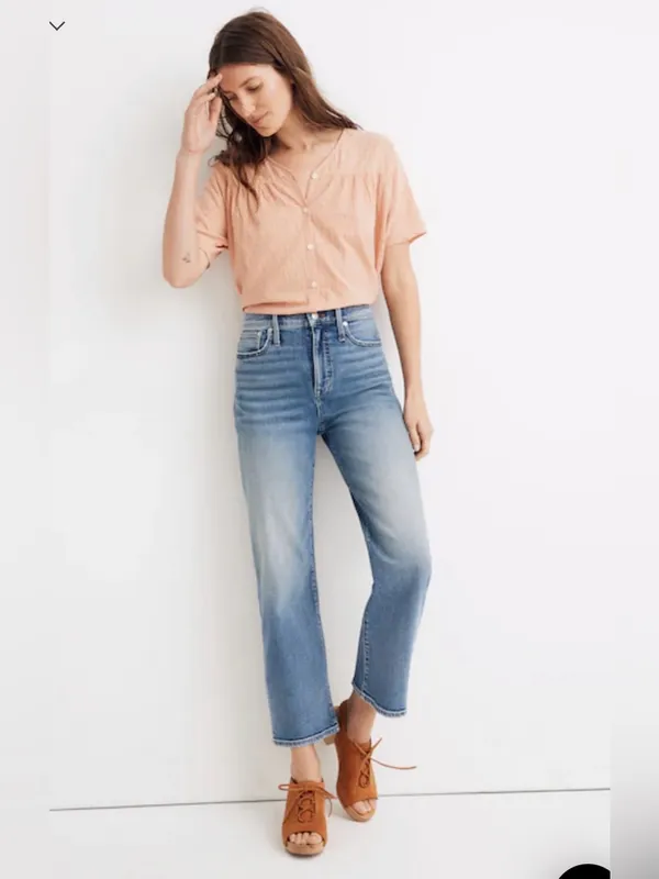 Madewell SLIM WIDE LEG Crop Jeans - Image 2