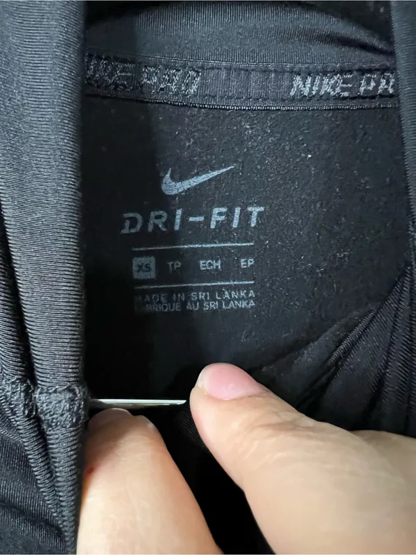 Nike Pro Dri-FIT Tempo Black 1/4 Zip Long Sleeve Running Athletic Top - Image 4