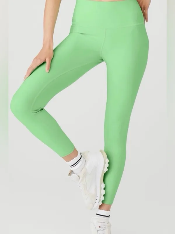 Alo airlift high rise leggings in ultra mint - Image 2