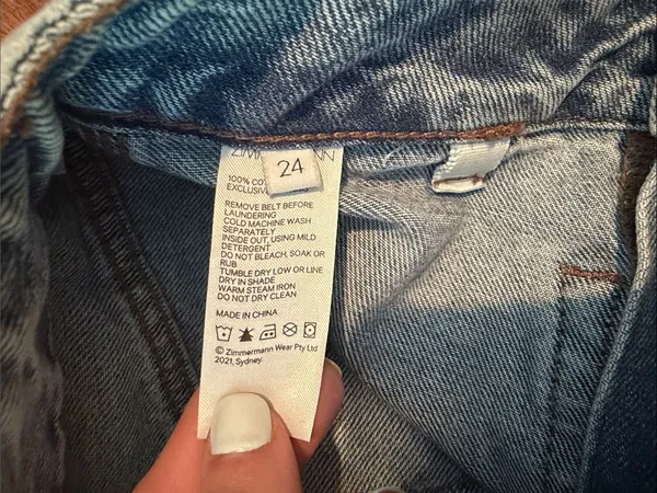 Zimmermann Patch Pocket Z Sailor Jeans Light Washed Flare Size 24 - Image 9