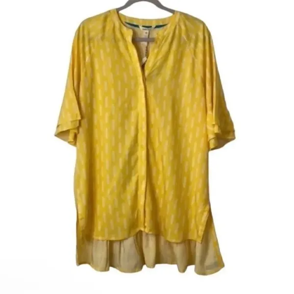 Matilda Jane Yellow Shirt Dress(Size Medium) - Image 3