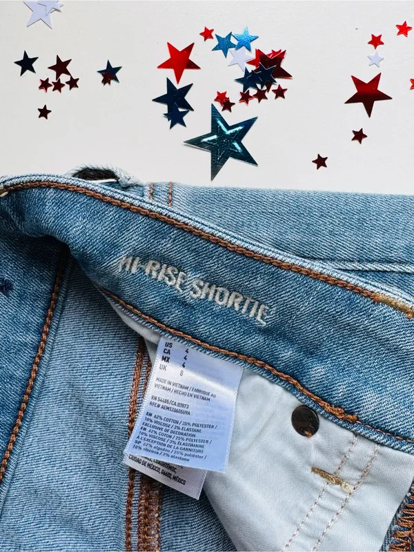 American Eagle Outfitters Light Wash Denim Cutoff Shorts - Image 3