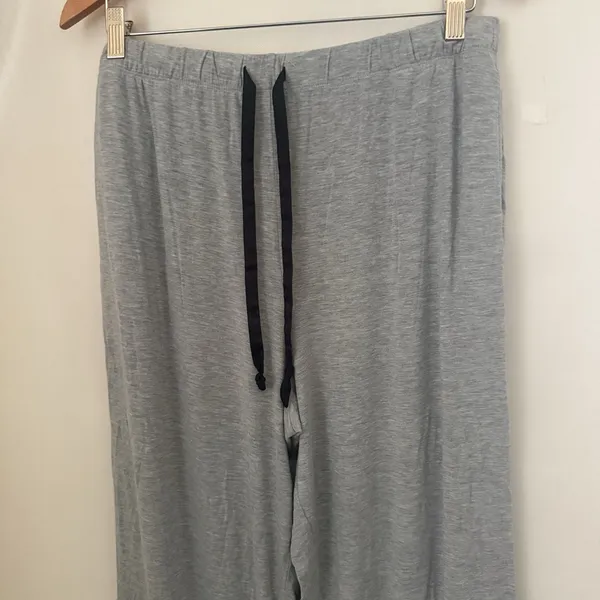 Victoria's Secret Pajama Modal Pants Gray Solid Lounge Sleep Pants Large Long - Image 5