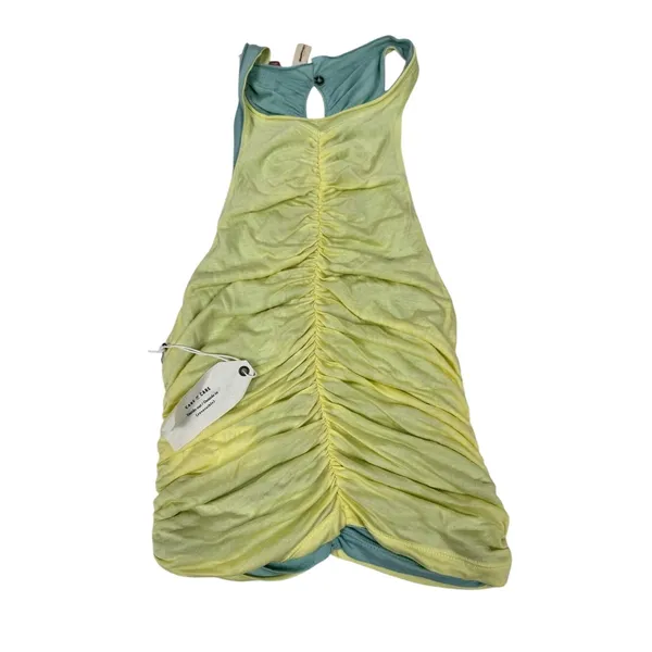 Pilcro XS Reversible Ruched Tank Top Blue Yellow Anthropologie NWT‎ Y2K - Image 4