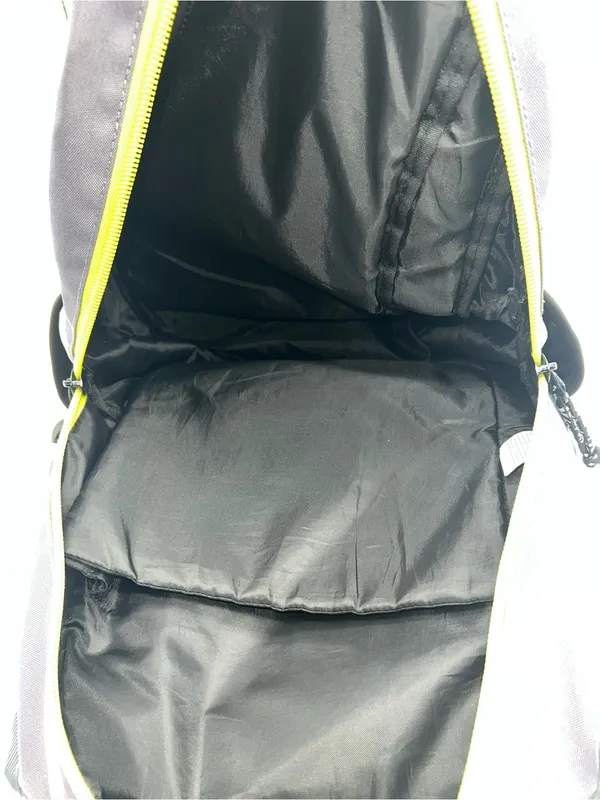 Hurley Backpack Multi-Pockets Outside Padded Computer Pocket Inside Grey/Yellow - Image 10