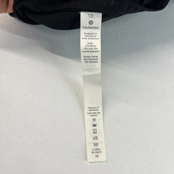 Lululemon On The Move‎ Pant Lightweight Womens 10 Black Tailored Sweat Wicking - Image 10