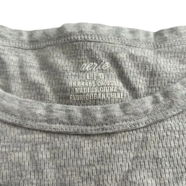 Aerie Gray Short Sleeve Basic Tee - Image 3