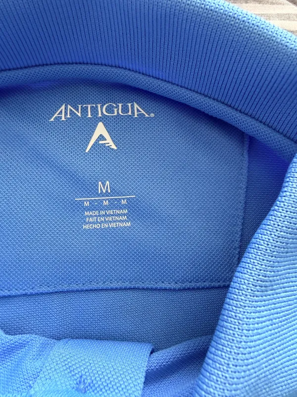 Antigua Baby blue Men’s polo shirt - Image 5