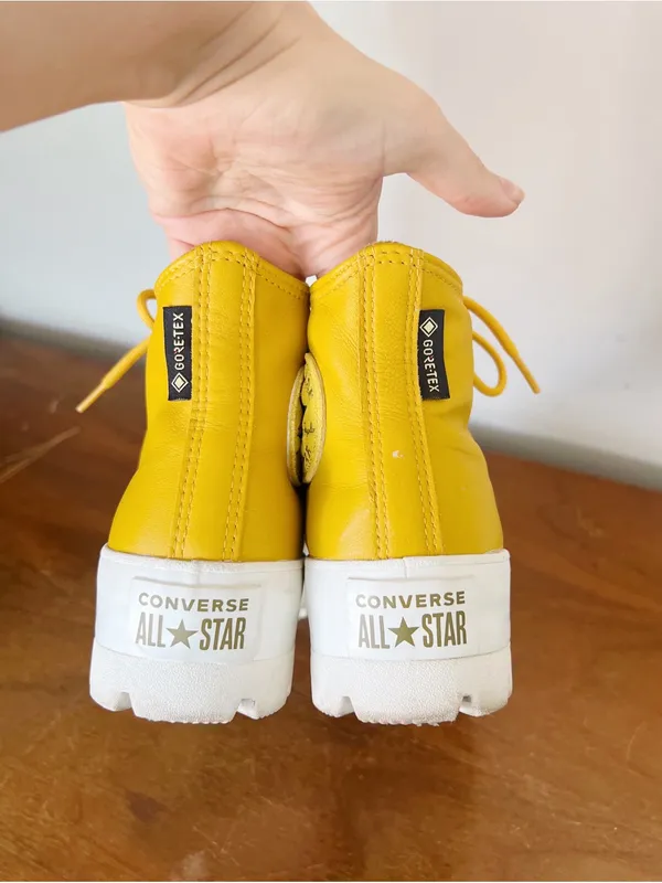Converse • CTAS Gore-Tex Waterproof Lugged Leather Hi Boots Sneaker Gold Dart - Image 12
