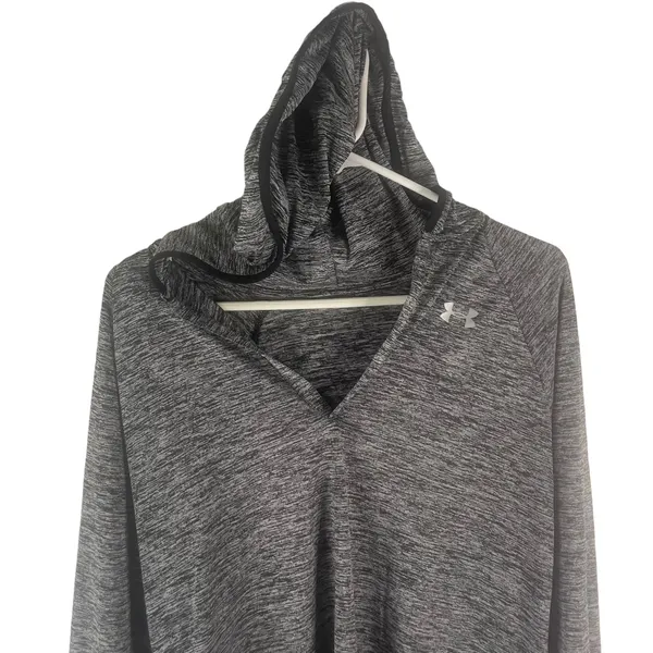 Under Armour‎ Grey Women's Size Small Grey Hooded Running Top - Image 2