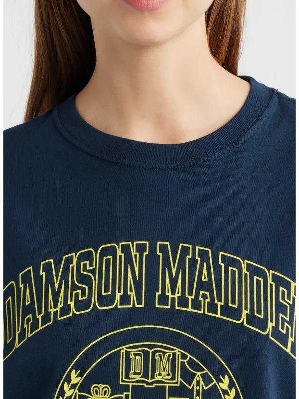 NWT Damson Madder Collegiate Oversized Graphic T-Shirt | Vintage Style Tee - Image 4