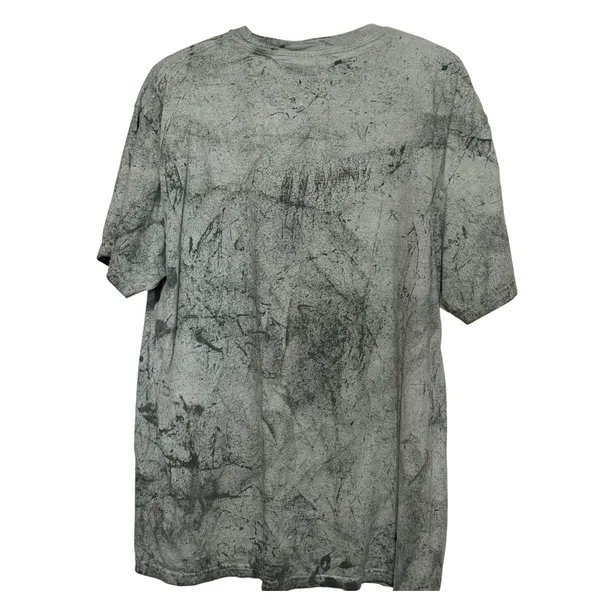 Comfort Colors Women's Gray Marbled Yellow T-Shirt Horse Mountains Size 2XL - Image 2