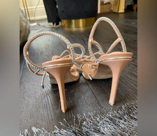Steve Madden Tan Strappy Heels - Image 4