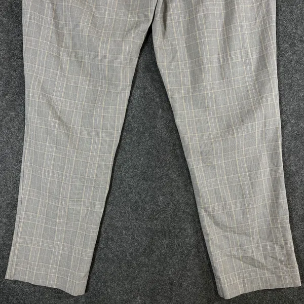 Ophelia Roe Grey Glen Plaid Pull On Dress Pants Womens Medium Business Casual - Image 11