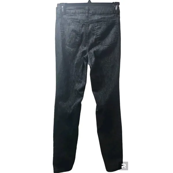 Needle in Cloth Leopard Print High‎ Rise Skinny Jeans Black Animal Print - Image 2