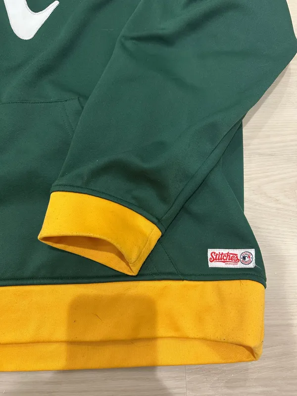 Oakland Athletics Sweatshirt Green Size L - Image 7