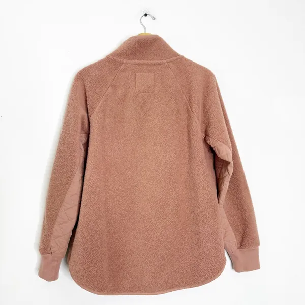 Abercrombie & Fitch Quilted Fleece Snap Pullover – Women’s Large - Image 2