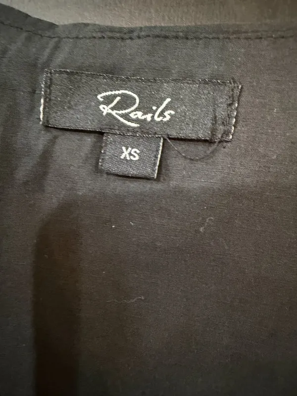 Rails Agatha Skirt Tiered Ruched Waistband Black Size XS - Image 10