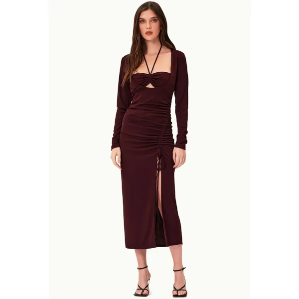 Nicholas Noel Womens US 4 Gown Maxi Dress Purple Center Cutout Special Occasion‎ - Image 12