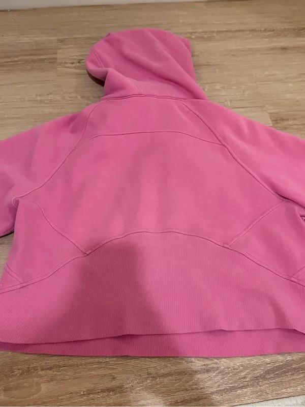 Lululemon Half-Zip Scuba- Pink Blossom Medium/Large - Image 7