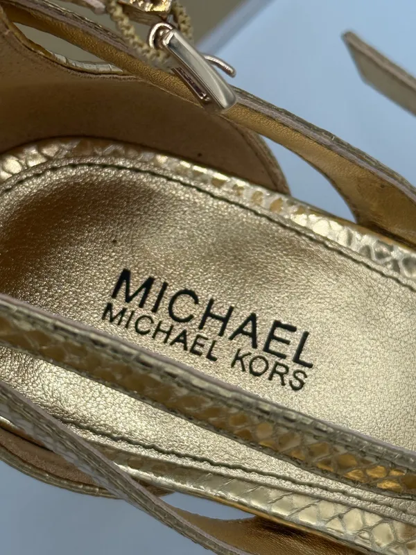 Michael Kors Heels Gold 7 - Image 6
