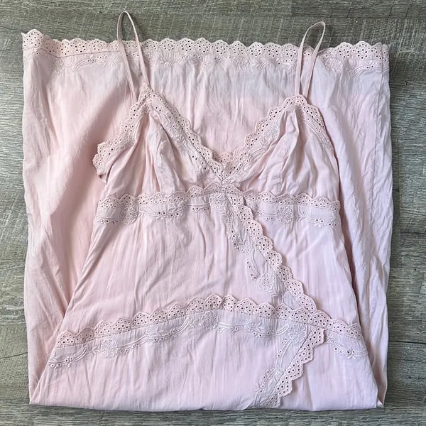 Reformation Marquette Dress In Rose Quartz Size 6 - Image 2