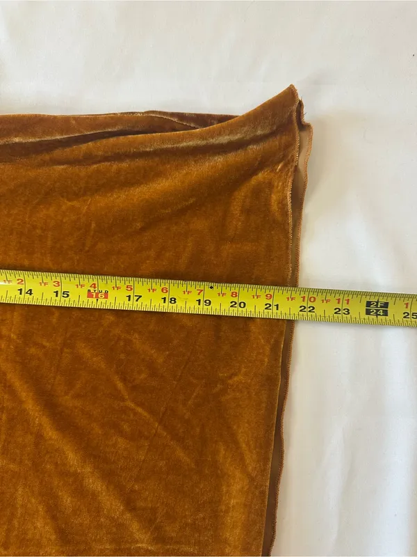 FREE PEOPLE Terese Velvet Top in Pumpkin Pie size L - Image 3