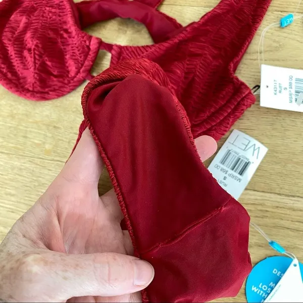 WET - Clara Bikini Top & Camilla Bikini Bottoms in Rust - Image 5