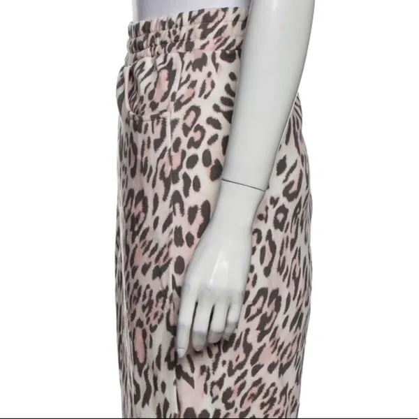 ESCADA SPORT LEOPARD Animal Print PINK Sweatpants - Image 4