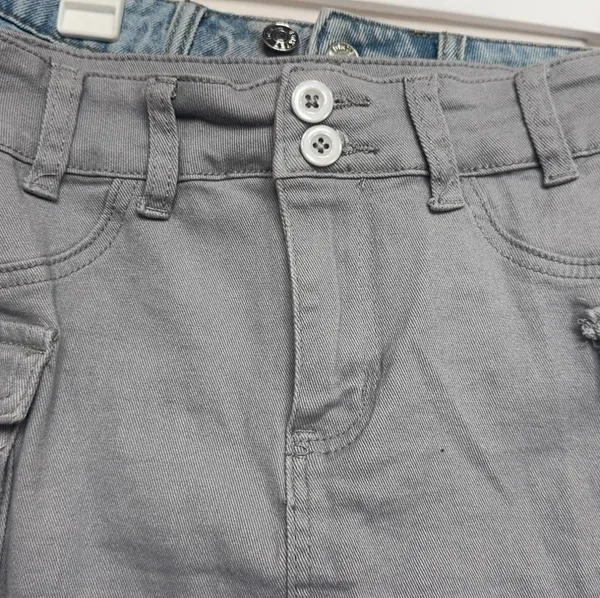 Grey cargo mini skirt Gray Size XS - Image 2