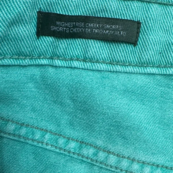 Wild Fable Highest Rise Cheeky Aqua Jean Shorts - Image 7