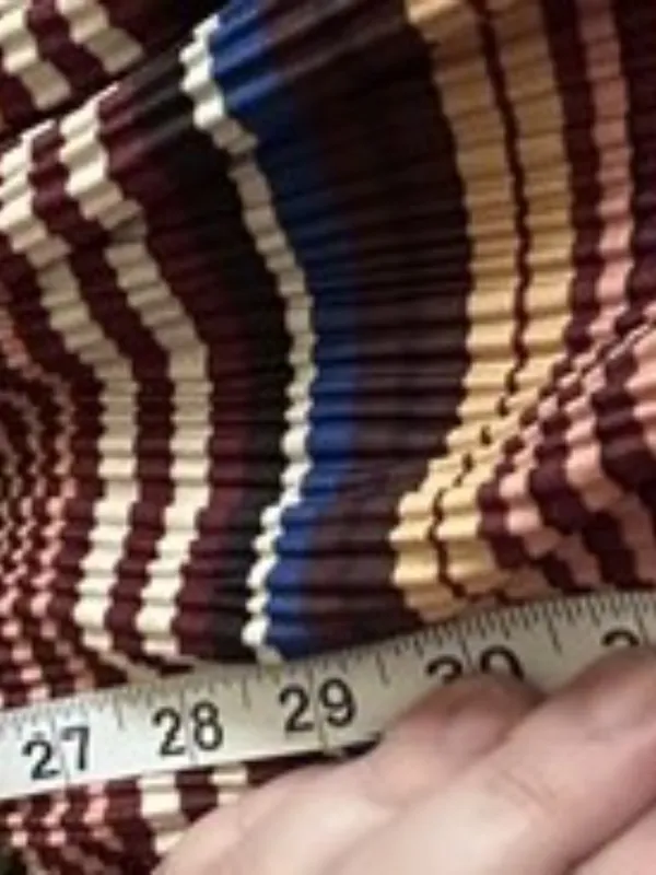 Zara Striped Babydoll Mini Dress Puff Sleeve Earthy Artsy‎ Festival Boho Medium - Image 6