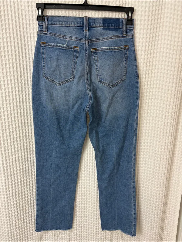 Abercrombie & Fitch Curve Love The Ankle Straight Ultra High Rise 27/4 - Image 4