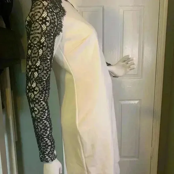 Phoebe Couture Sz 4Long Sleeve Round Neck Knee Length Dress. G15 - Image 10