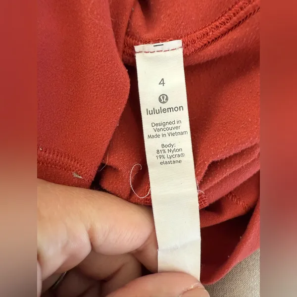 Lululemon 4 autumn rust align leggings - Image 4