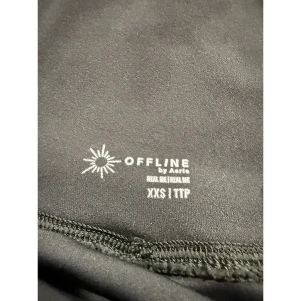 OFFLINE by Aerie Real Me Crossover‎ Skort Dark Gray XXS High Waist Ruffle Tennis - Image 4